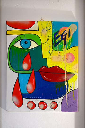 120,00 Euro<br>Segni<br>Acrilico su legno 6x60cm