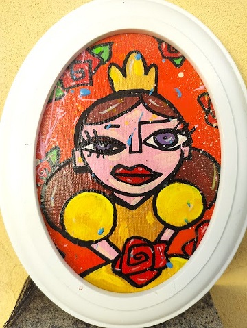 40,00 Euro<br>Bella<br>acrilico<br>su<br>tela<br>12x7