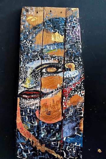 300,00 Euro<br>Ferita<br>dello<br>sguardo<br>Acrilico su legno
